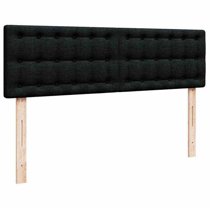 ottoman seng med madras 140x200 cm stof sort