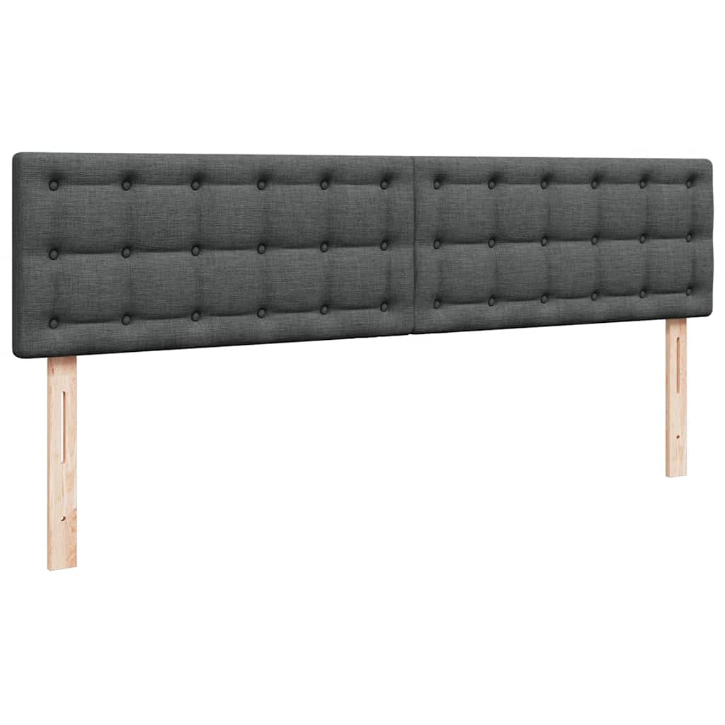 osmannisk sengeramme med madras 180x200 cm stof mørkegrå