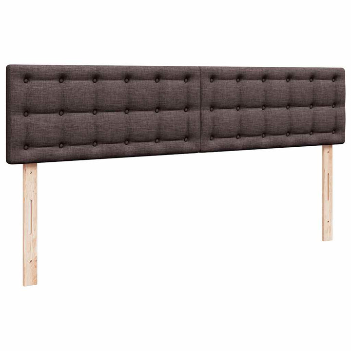 osmannisk sengeramme med madras 200x200 cm stof mørkebrun