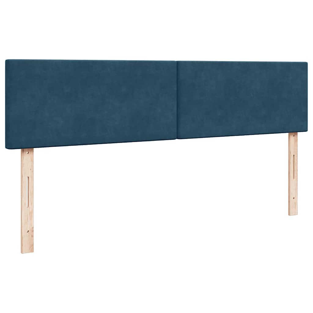 osmannisk sengeramme med madras 180x200 cm fløjl mørkeblå