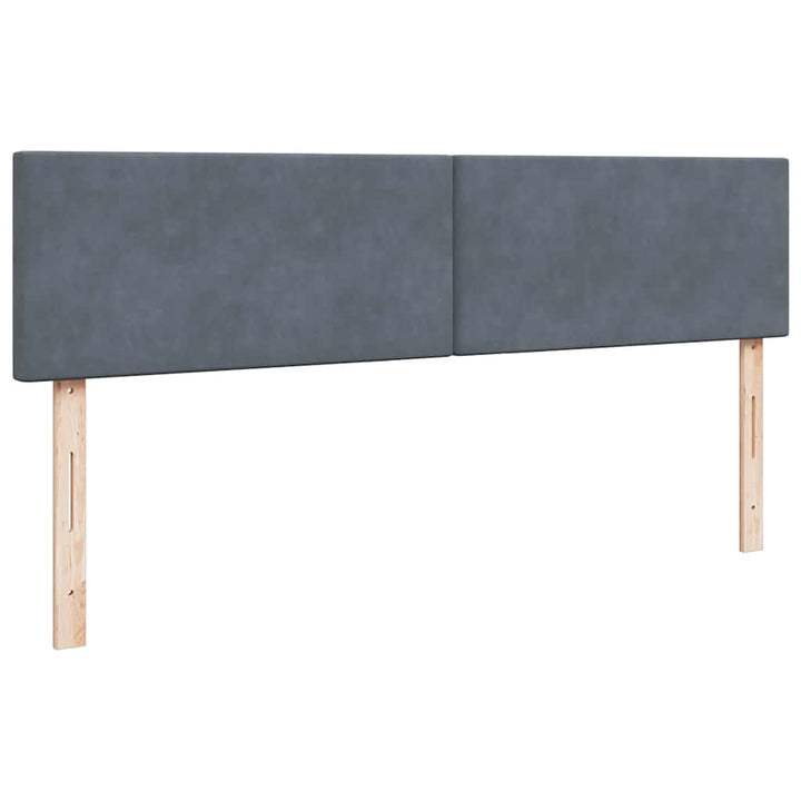 osmannisk sengeramme med madras 200x200 cm fløjl mørkegrå