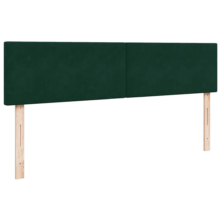 osmannisk sengeramme med madras 200x200 cm fløjl mørkegrøn