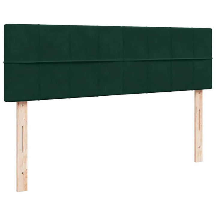 osmannisk sengeramme med madras 140x200 cm fløjl mørkegrøn