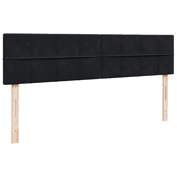 osmannisk sengeramme med madras 200x200 cm fløjl sort