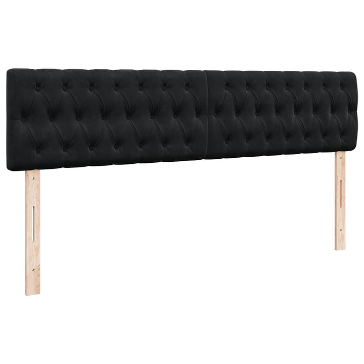 osmannisk sengeramme med madras 160x200 cm fløjl sort