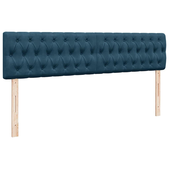 osmannisk sengeramme med madras 180x200 cm fløjl mørkeblå