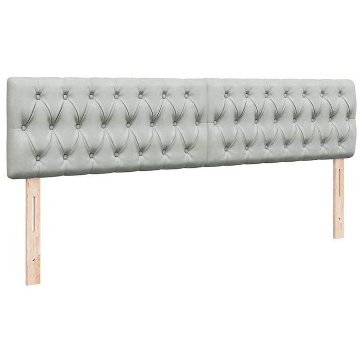 osmannisk sengeramme med madras 200x200 cm fløjl lysegrå