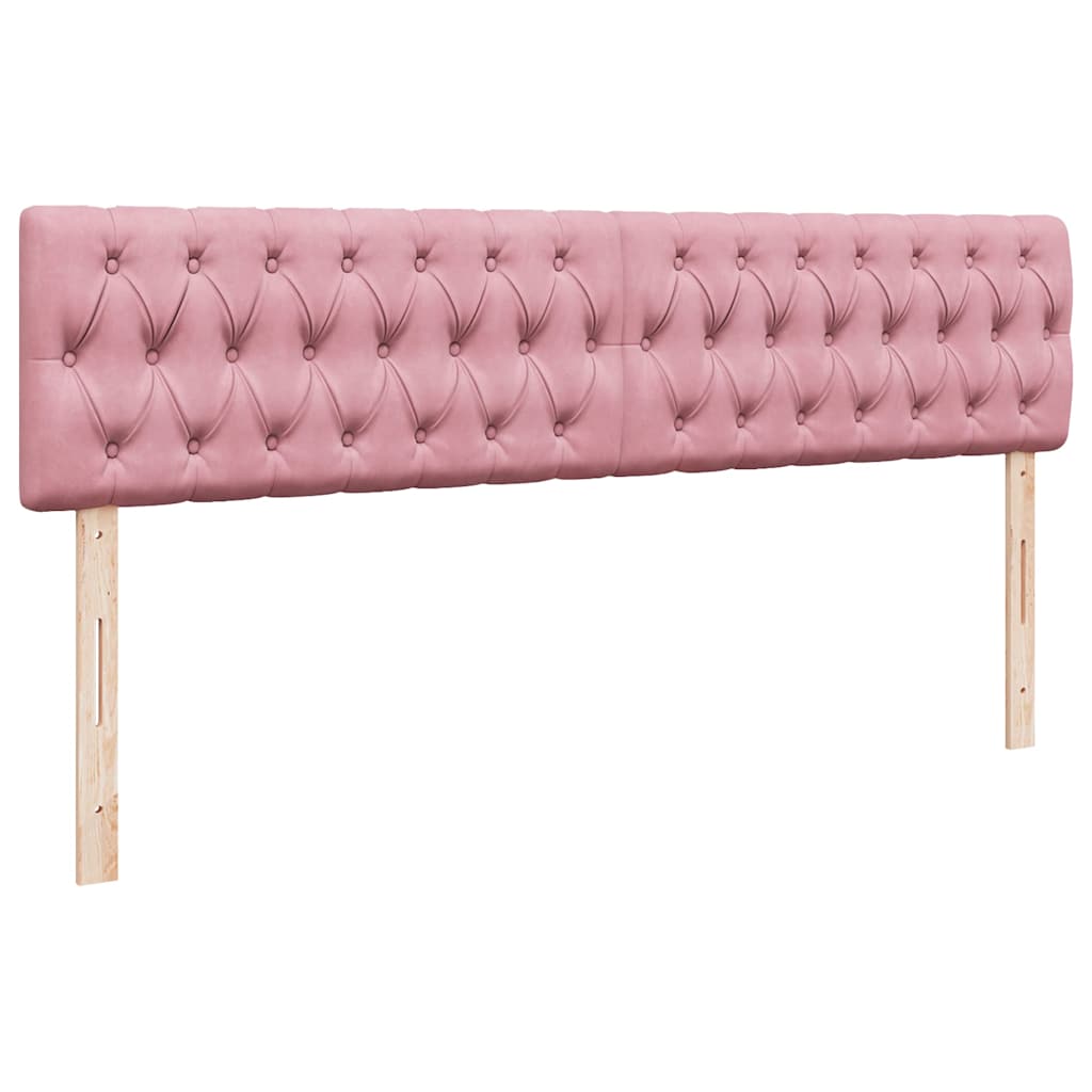 osmannisk sengeramme med madras 200x200 cm fløjl lyserød