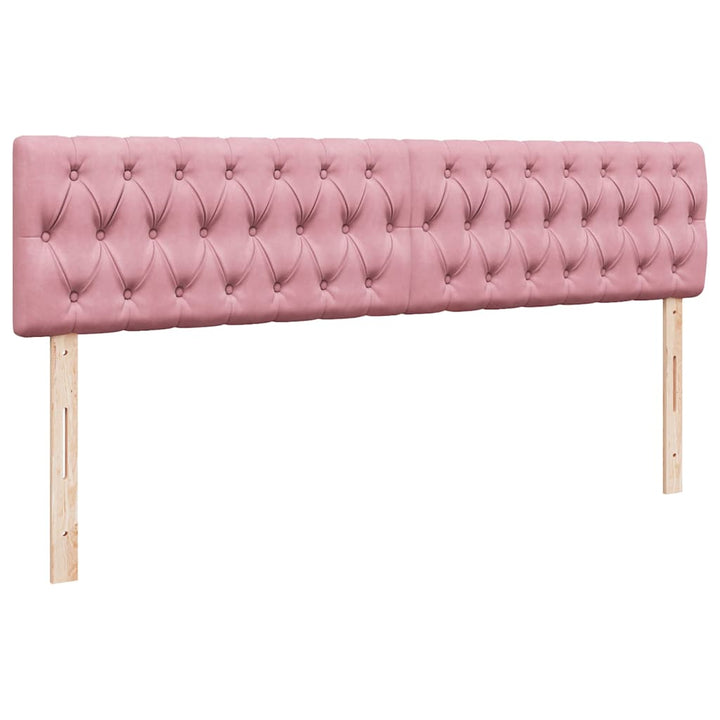 osmannisk sengeramme med madras 200x200 cm fløjl lyserød
