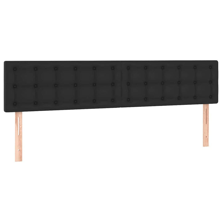 osmannisk sengeramme med madrasser 180x200 cm kunstlæder sort