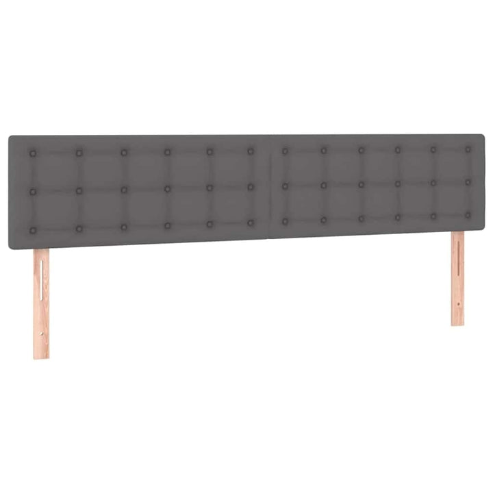 osmannisk sengeramme med madrasser 180x200 cm kunstlæder grå