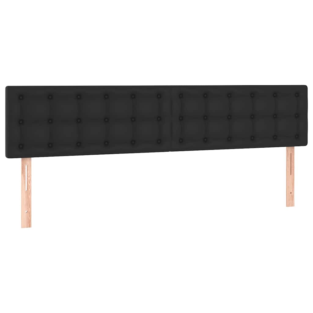 osmannisk sengeramme med madrasser 200x200 cm kunstlæder sort