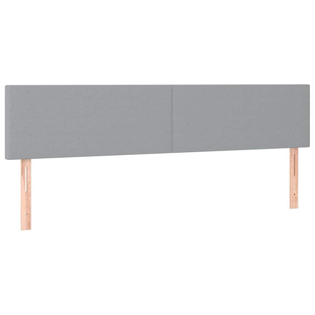 osmannisk sengeramme med madrasser 160x200 cm stof lysegrå