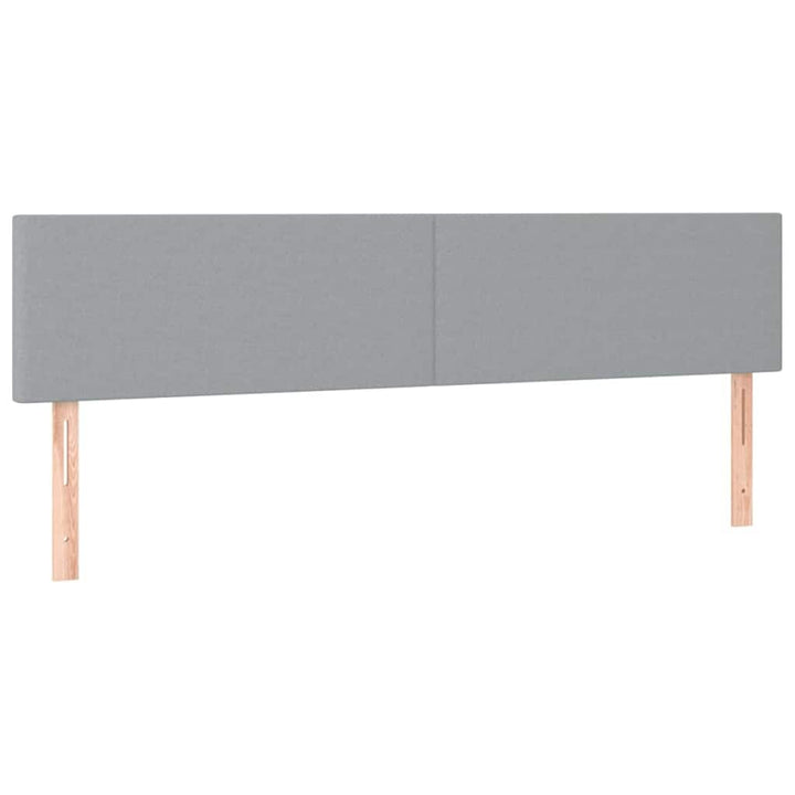 osmannisk sengeramme med madrasser 160x200 cm stof lysegrå