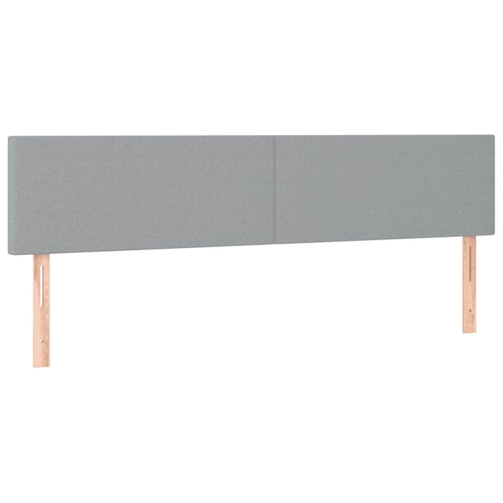 osmannisk sengeramme med madrasser 180x200 cm stof lysegrå