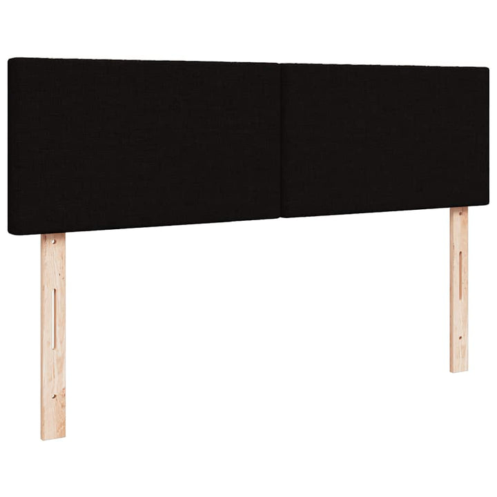 osmannisk sengeramme med madrasser 180x200 cm stof sort