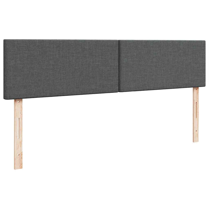 osmannisk sengeramme med madrasser 200x200 cm stof mørkegrå