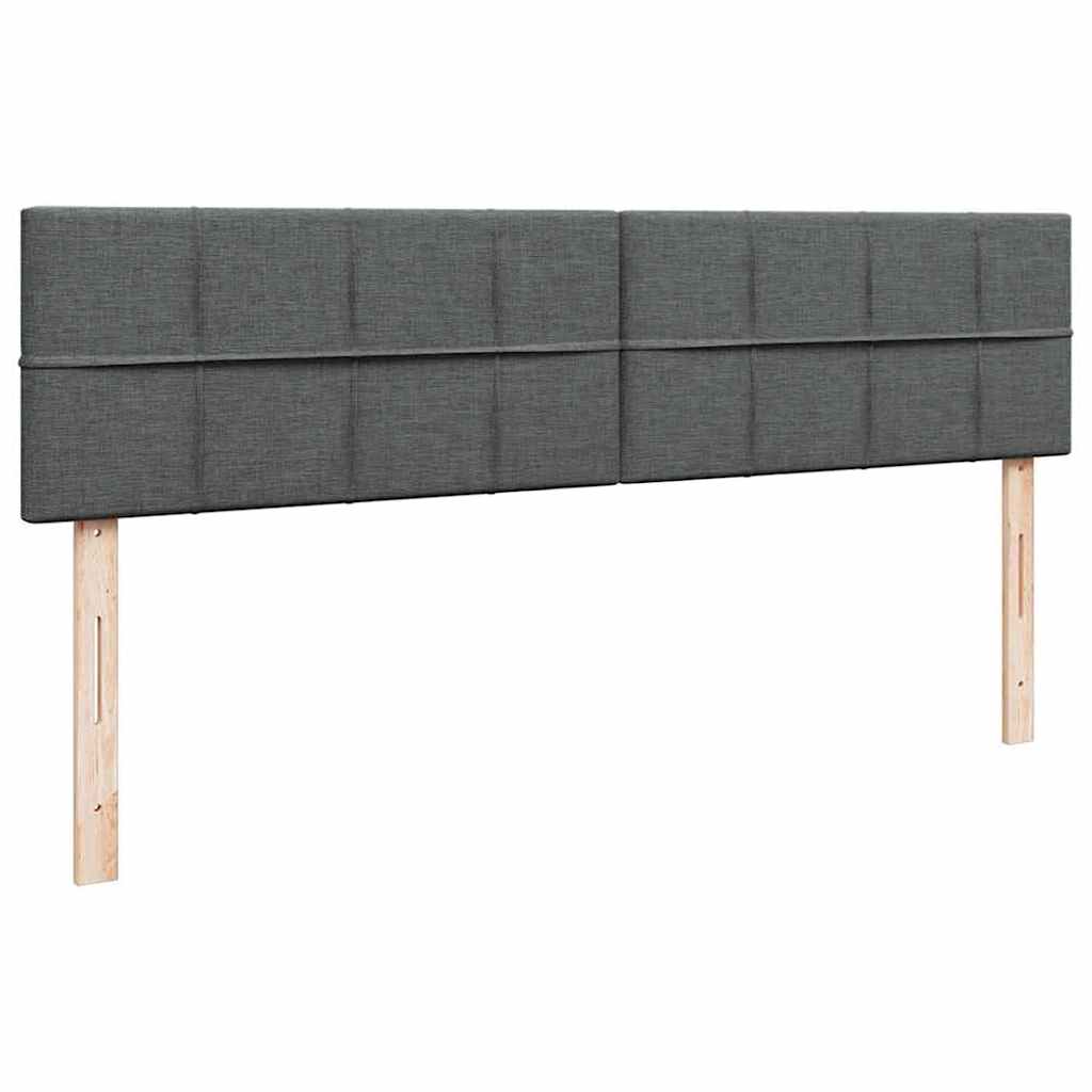 osmannisk sengeramme med madrasser 180x200 cm stof mørkegrå