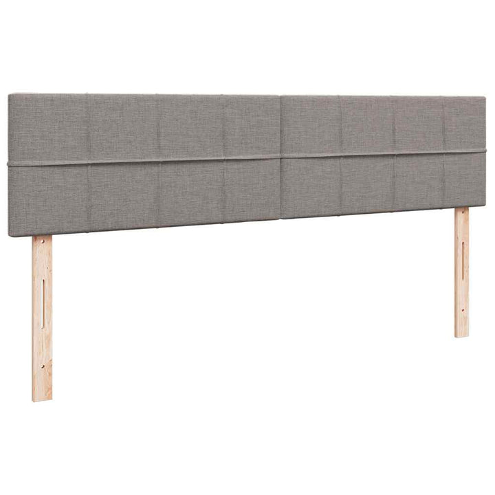 osmannisk sengeramme med madrasser 180x200 cm stof gråbrun