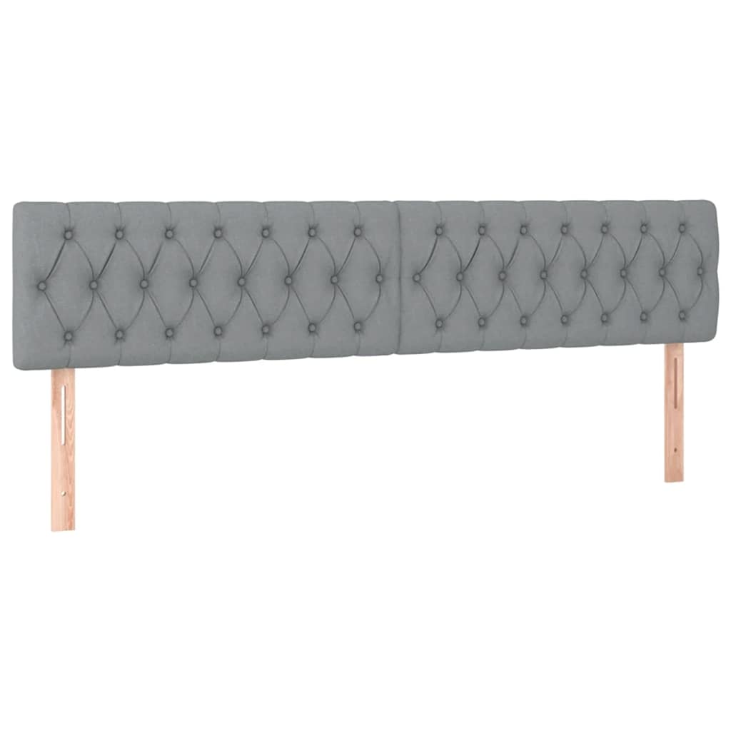 osmannisk sengeramme med madrasser 180x200 cm stof lysegrå