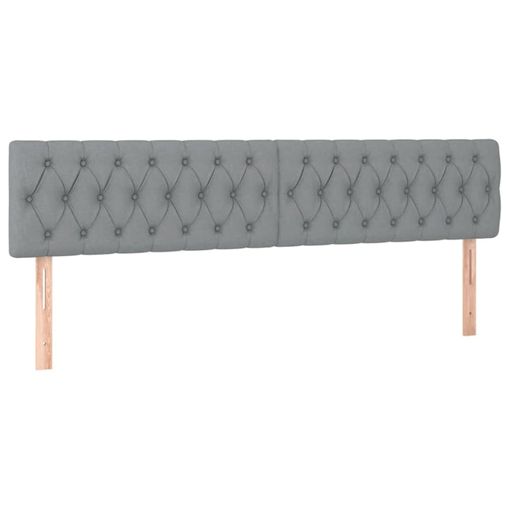 osmannisk sengeramme med madrasser 180x200 cm stof lysegrå