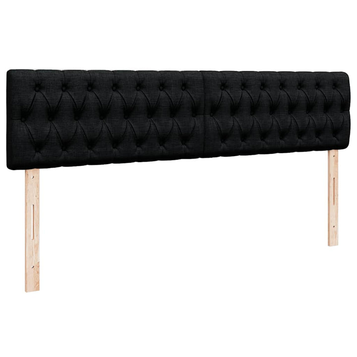 osmannisk sengeramme med madrasser 180x200 cm stof sort