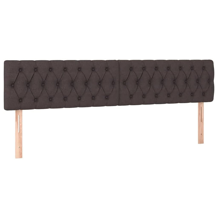 osmannisk sengeramme med madrasser 180x200 cm stof mørkebrun