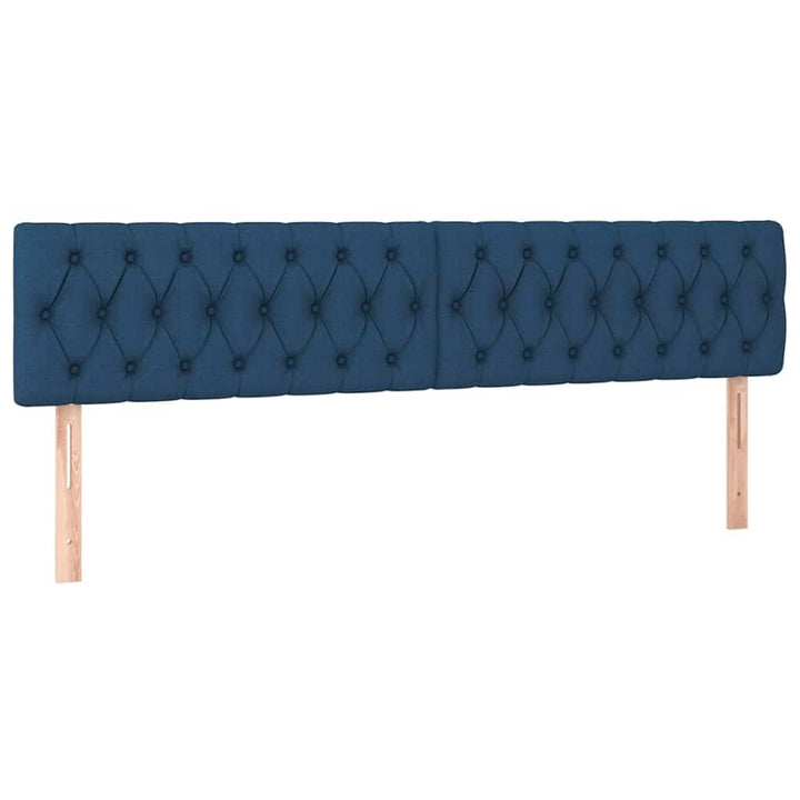 osmannisk sengeramme med madrasser 180x200 cm stof blå