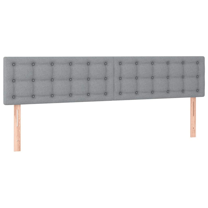 osmannisk sengeramme med madrasser 160x200 cm stof lysegrå