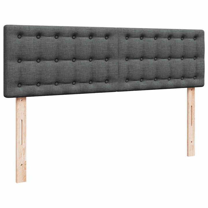 osmannisk sengeramme med madrasser 160x200 cm stof mørkegrå