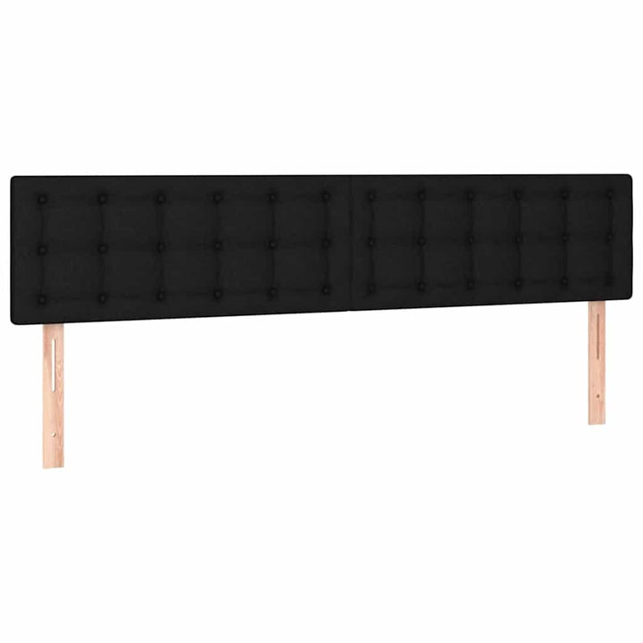 osmannisk sengeramme med madrasser 160x200 cm stof sort