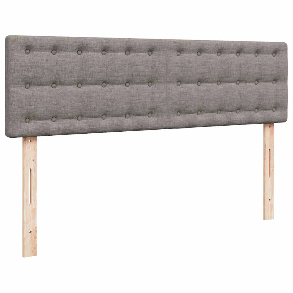osmannisk sengeramme med madrasser 160x200 cm stof gråbrun