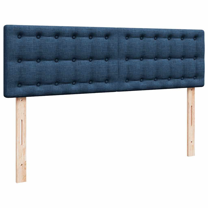 osmannisk sengeramme med madrasser 160x200 cm stof blå