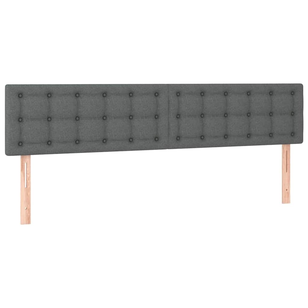 osmannisk sengeramme med madrasser 180x200 cm stof mørkegrå