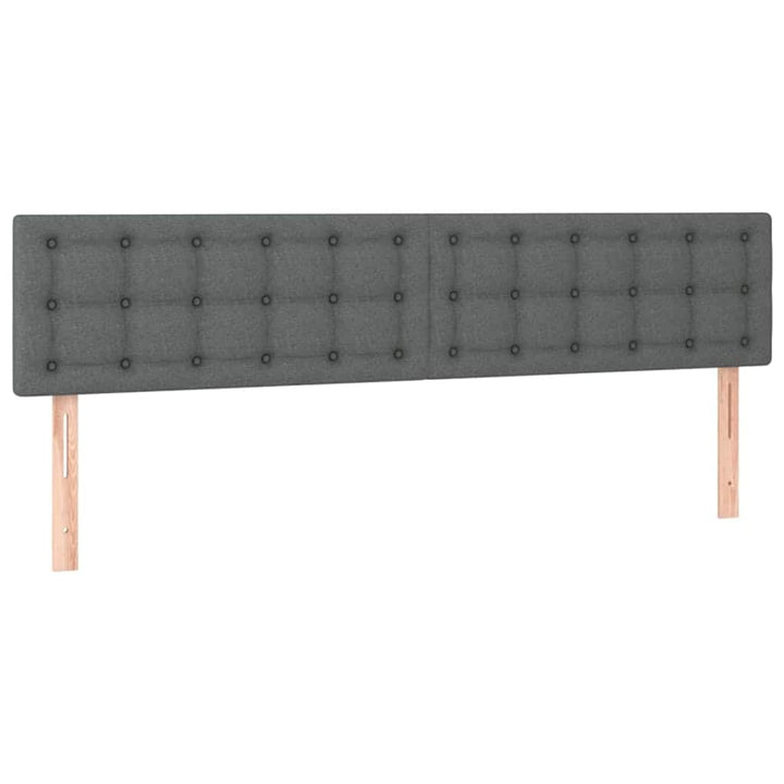 osmannisk sengeramme med madrasser 180x200 cm stof mørkegrå