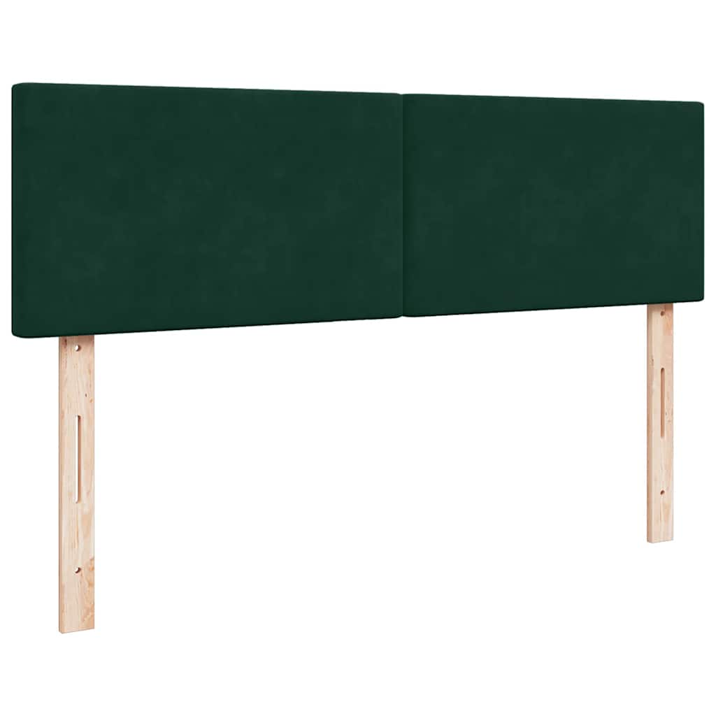 osmannisk sengeramme med madrasser 160x200 cm fløjl mørkegrøn