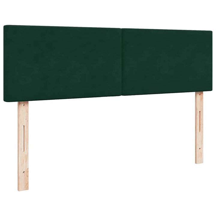 osmannisk sengeramme med madrasser 160x200 cm fløjl mørkegrøn