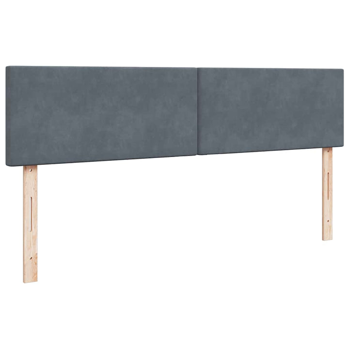 osmannisk sengeramme med madrasser 180x200 cm fløjl mørkegrå