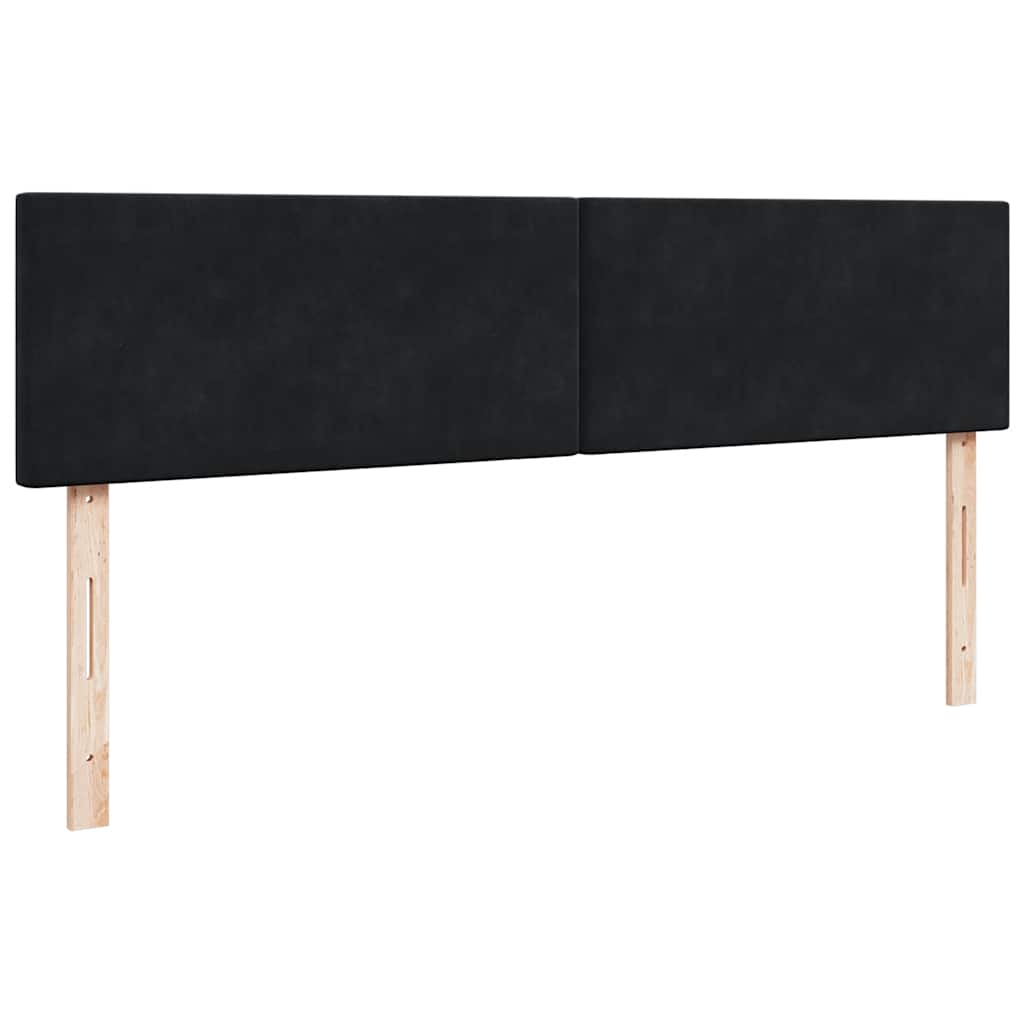 osmannisk sengeramme med madrasser 180x200 cm fløjl sort