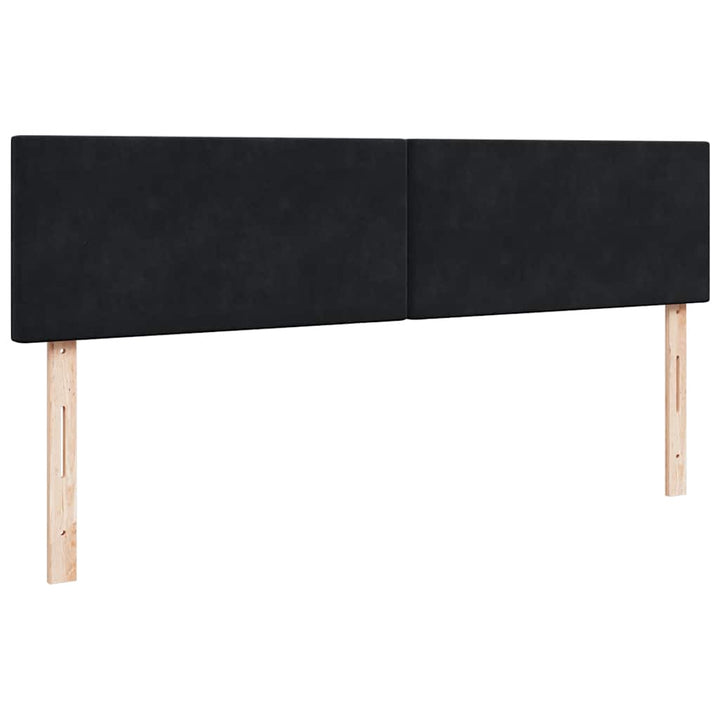 osmannisk sengeramme med madrasser 180x200 cm fløjl sort
