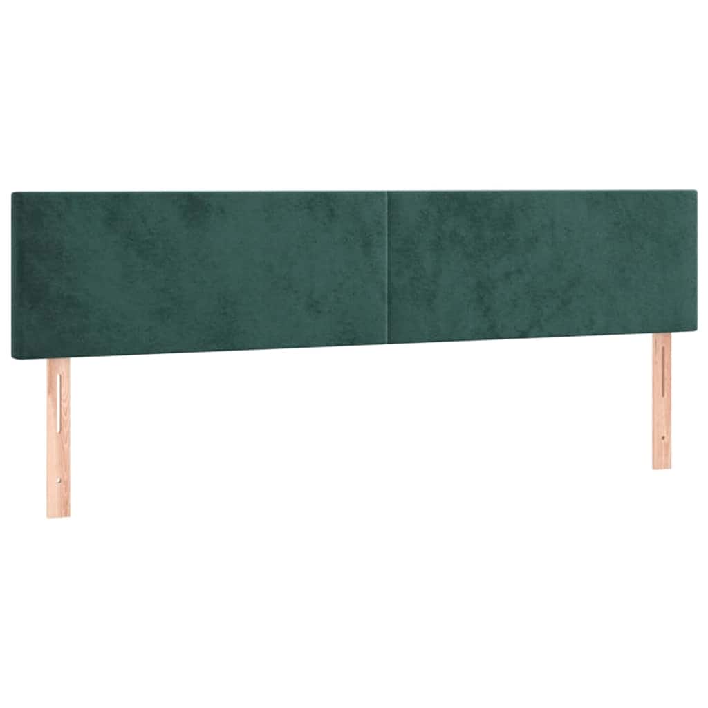 osmannisk sengeramme med madrasser 180x200 cm fløjl mørkegrøn