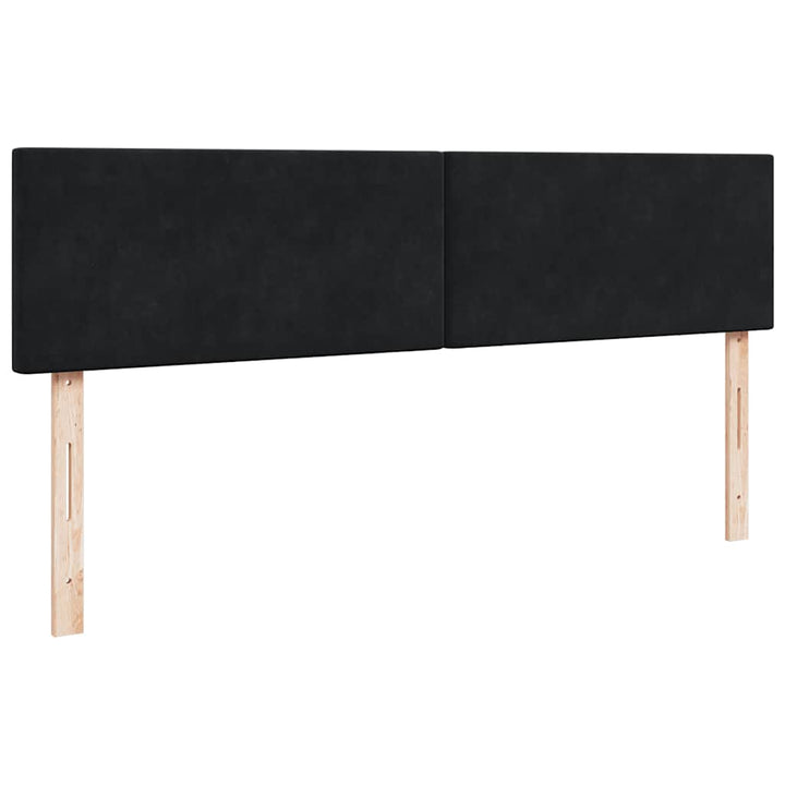 osmannisk sengeramme med madrasser 200x200 cm fløjl sort