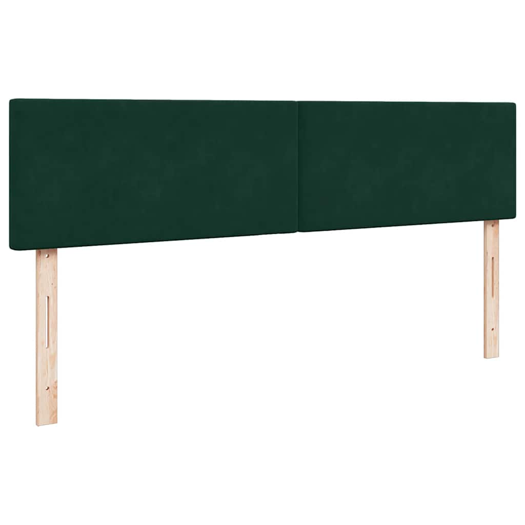 osmannisk sengeramme med madrasser 200x200 cm fløjl mørkegrøn