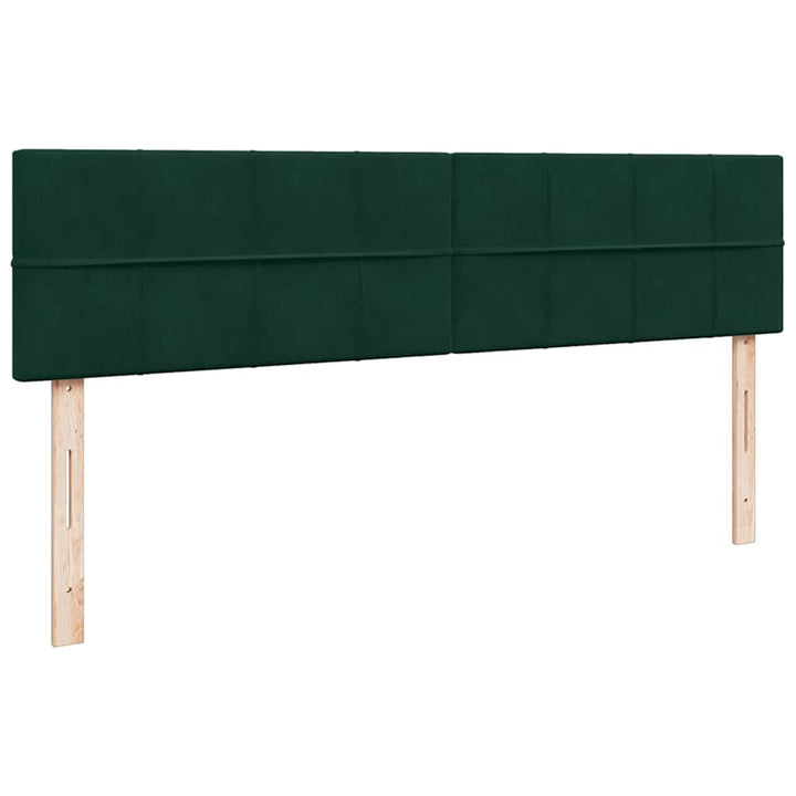 osmannisk sengeramme med madrasser 180x200 cm fløjl mørkegrøn