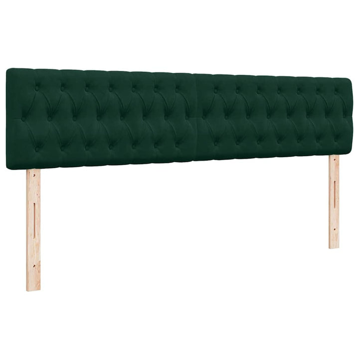 osmannisk sengeramme med madrasser 160x200 cm fløjl mørkegrøn