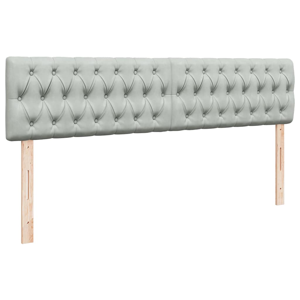 osmannisk sengeramme med madrasser 180x200 cm fløjl lysegrå