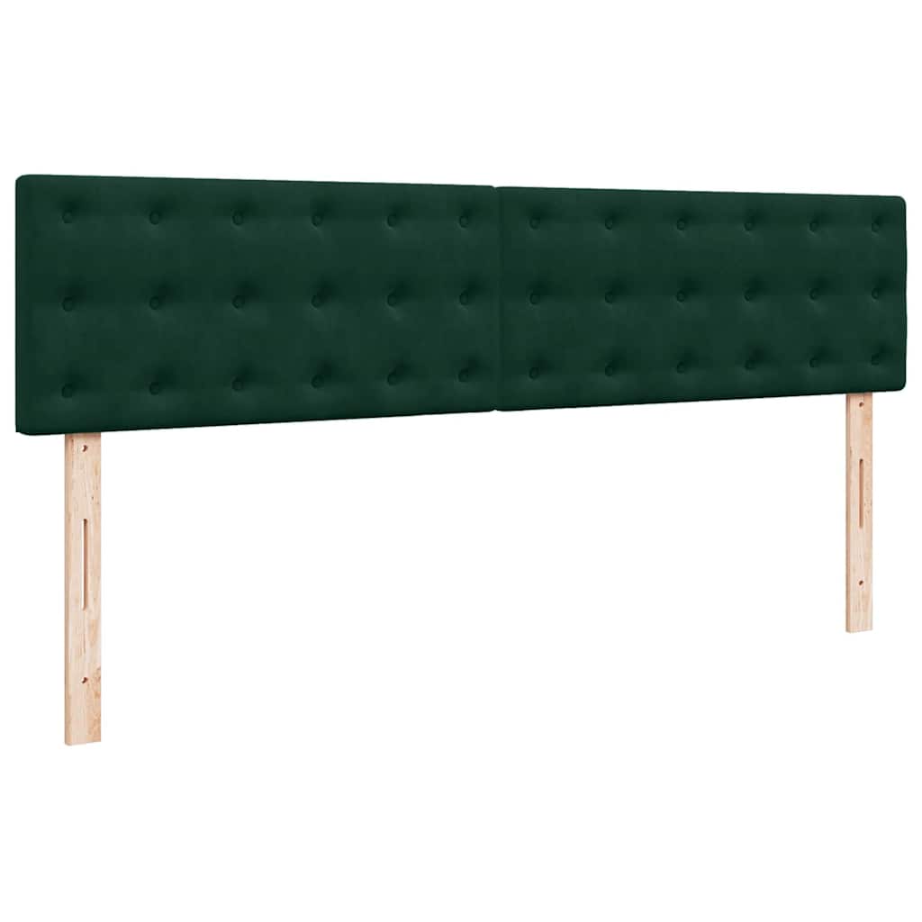 osmannisk sengeramme med madrasser 180x200 cm fløjl mørkegrøn