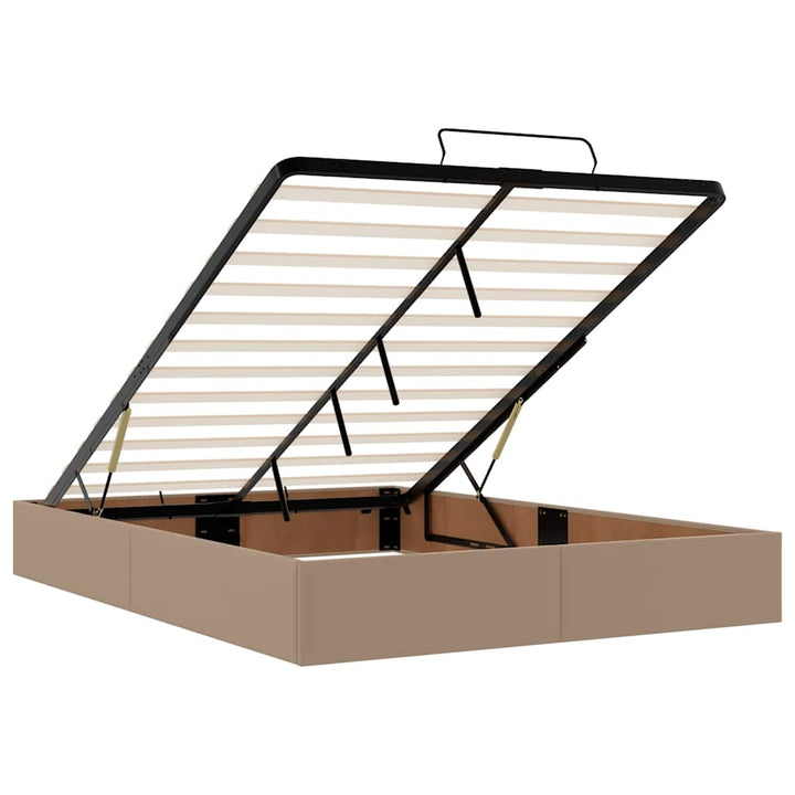 osmannisk seng med madrasser & LEDs 140x190 cm kunstlæder