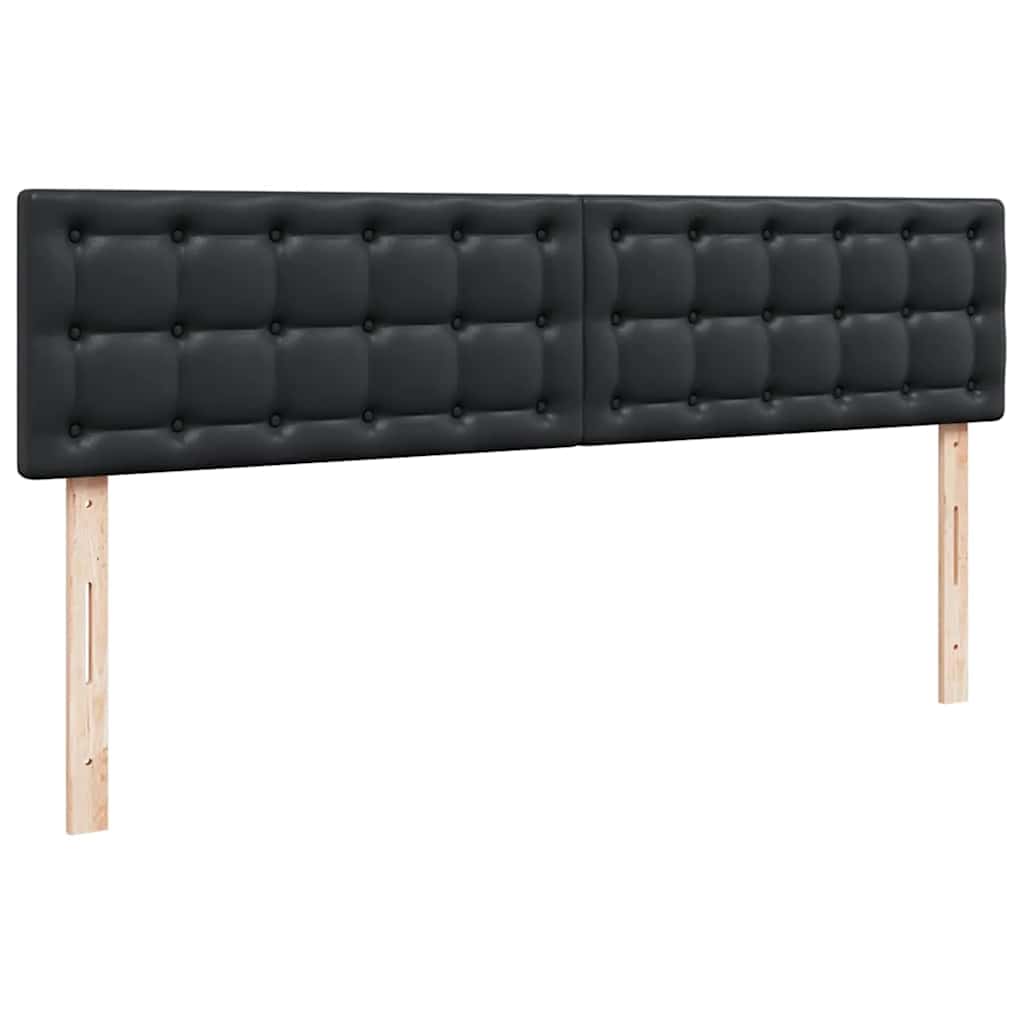 osmannisk seng med madrasser & LEDs 180x200 cm kunstlæder sort