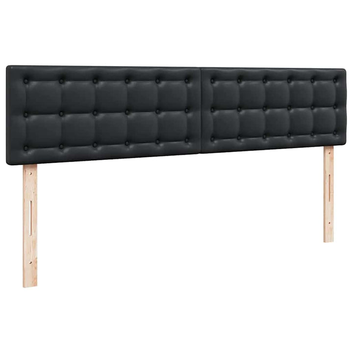 osmannisk seng med madrasser & LEDs 180x200 cm kunstlæder sort